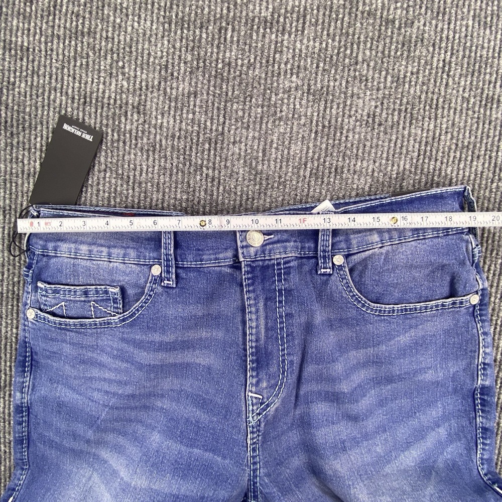 True Religion Geno Big T NF Slim Jeans Men's Size 38 Medium Neptune Wash NWT - Picture 13 of 16